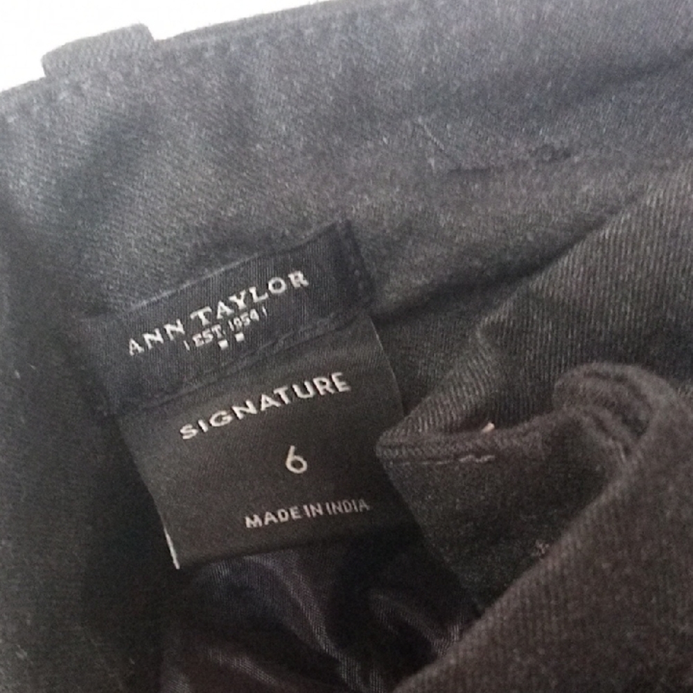 Ann Taylor Charcoal Signature Trousers